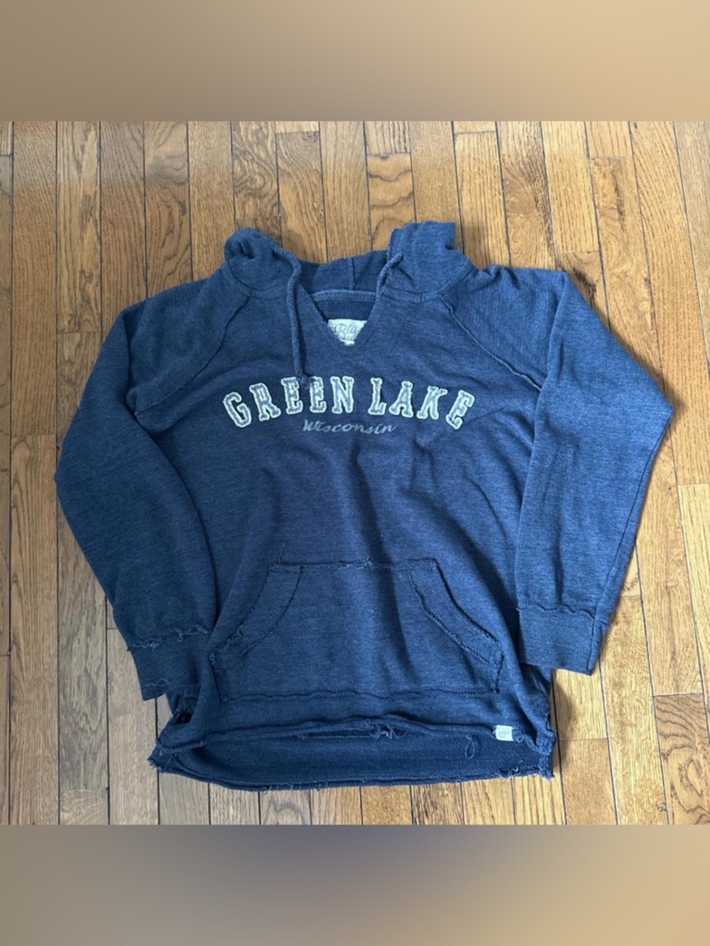 Green Lake Wisconsin Men's Hoodie Sweater - Navy